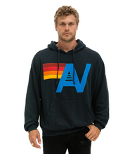 Load image into Gallery viewer, AVIATOR NATION  LOGO STITCH UNISEX PULLOVER RELAXED HOODIE - CHARCOAL