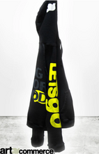 Load image into Gallery viewer, FREE CITY CIRCA&#39;99 NEIGHBORHOOD LETSGO POLYBLEND FLUFF UNISEX HOODIE -BLACK SPACE