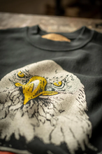 Load image into Gallery viewer, MADEWORN HARLEY DAVIDSON EAGLE UNISEX CLASSIC CREW SWEATSHIRT IN COAL