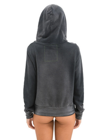 Aviator Nation 5 STRIPE UNISEX HOODIE - FADED SMOKE