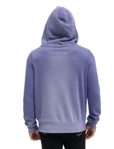 Aviator Nation 5 STRIPE UNISEX HOODIE - FADED GRAPE
