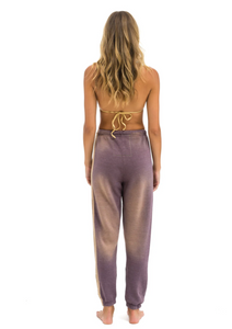 AVIATOR NATION 5 STRIPE WOMEN'S SWEATPANTS - FADED MOCHA