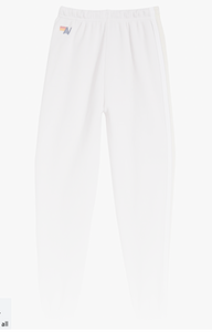 AVIATOR NATION 5 STRIPE WOMEN'S SWEATPANTS - DOVE GREY/WHITE GREY