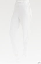 Load image into Gallery viewer, AVIATOR NATION 5 STRIPE WOMEN&#39;S SWEATPANTS - DOVE GREY/WHITE GREY