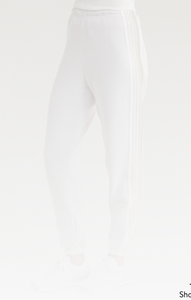 AVIATOR NATION 5 STRIPE WOMEN'S SWEATPANTS - DOVE GREY/WHITE GREY