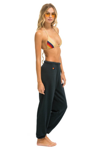 AVIATOR NATION HEART STITCH 4 SWEATPANTS - CHARCOAL