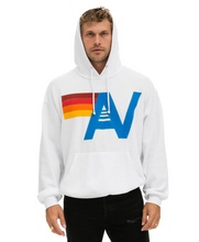 Load image into Gallery viewer, AVIATOR NATION  LOGO STITCH UNISEX PULLOVER RELAXED HOODIE - WHITE