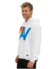 Load image into Gallery viewer, AVIATOR NATION  LOGO STITCH UNISEX PULLOVER RELAXED HOODIE - WHITE