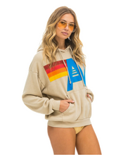 Load image into Gallery viewer, AVIATOR NATION  LOGO STITCH UNISEX PULLOVER RELAXED HOODIE - SAND