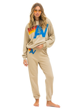 Load image into Gallery viewer, AVIATOR NATION  LOGO STITCH UNISEX PULLOVER RELAXED HOODIE - SAND