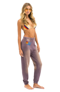 AVIATOR NATION VINTAGE LOGO SWEATPANTS - FADED MOCHA