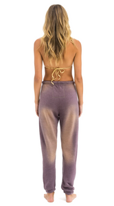 AVIATOR NATION VINTAGE LOGO SWEATPANTS - FADED MOCHA