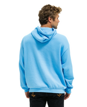 Load image into Gallery viewer, AVIATOR NATION WAVE STRIPE 4 PULLOVER UNISEX HOODIE RELAXED -SKY // BLUE