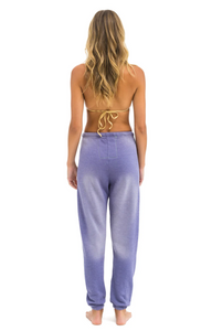 AVIATOR NATION VINTAGE LOGO SWEATPANTS - FADED GRAPE
