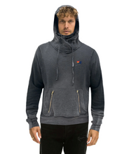 Load image into Gallery viewer, Aviator Nation Ninja Pullover Hoodie in Faded Smoke