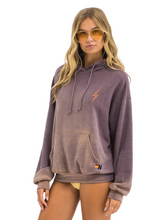 Load image into Gallery viewer, AVIATOR NATION UNISEX BOLT STITCH 2 RELAXED PULLOVER HOODIE - FADED MOCHA