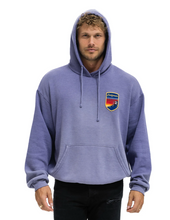 Load image into Gallery viewer, AVIATOR NATION UNISEX CALIFORNIA SKIER PATCH PULLOVER RELAXED HOODIE - FADED GRAPE