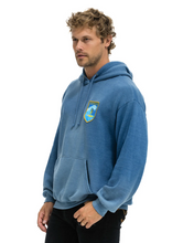 Load image into Gallery viewer, AVIATOR NATION UNISEX SURFER WAVE PATCH PULLOVER RELAXED HOODIE - FADED WATER