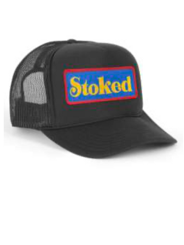 Aviator Nation STOKED - VINTAGE LOW RISE TRUCKER IN BLACK