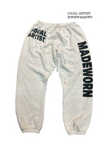 MADEWORN Local Artist Sweatpant in Vintage White