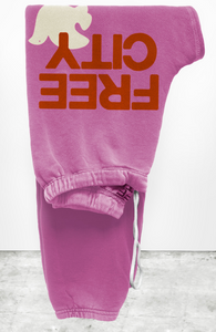 FREE CITY UNISEX LARGE SWEATPANT - PINKBIRD