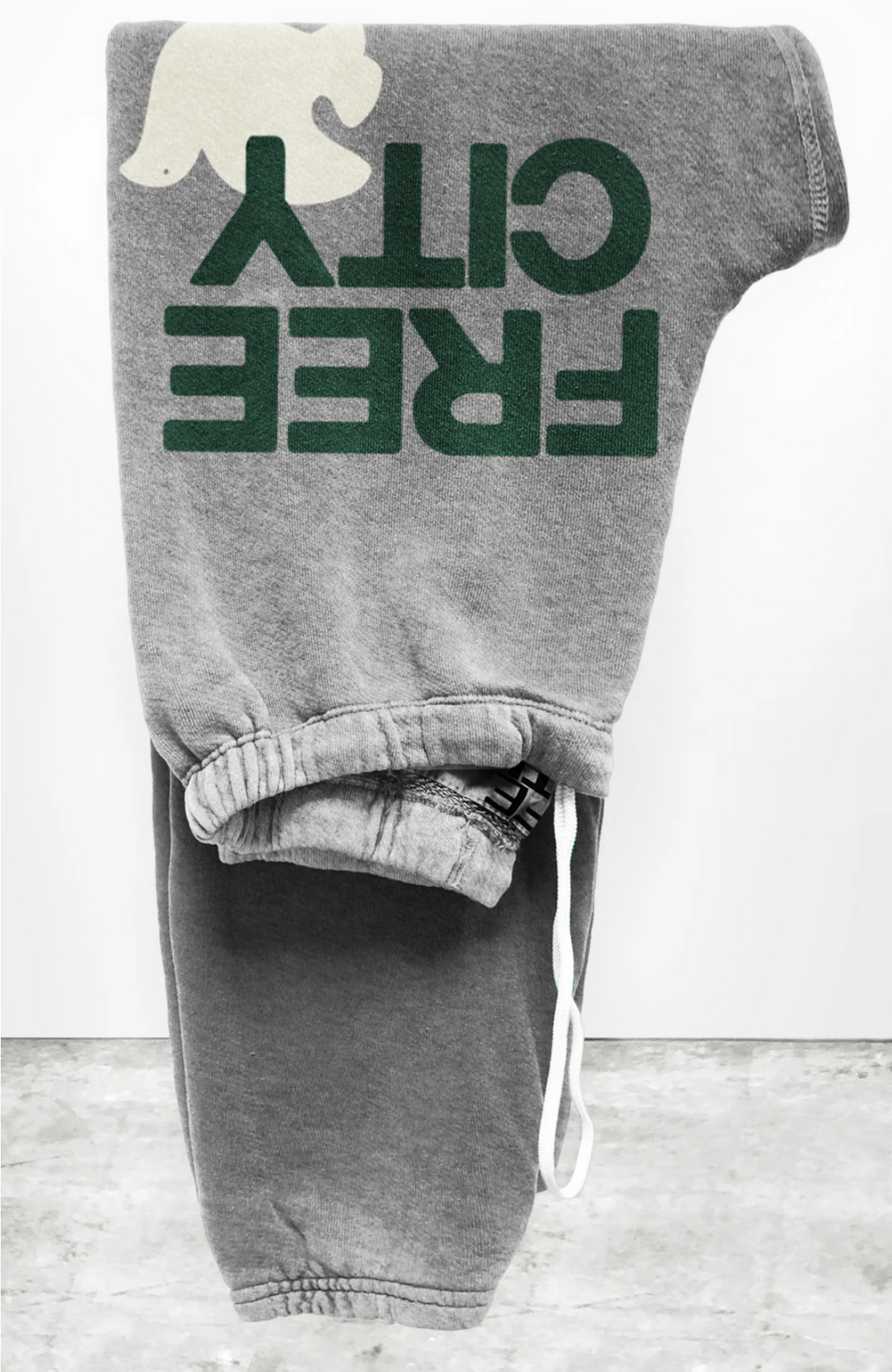 FREE CITY UNISEX LARGE HEATHER SWEATPANT - HEATHER ARMY