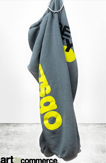 FREE CITY CIRCA'99 OG LETSGO OLDSCHOOL POLYBLEND/FLUFF sweat - GREY ART