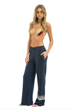 Load image into Gallery viewer, AVIATOR NATION RUGBY STITCH WIDE LEG POCKET SWEATPANTS - CHARCOAL // CHARCOAL