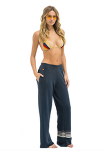 Load image into Gallery viewer, AVIATOR NATION RUGBY STITCH WIDE LEG POCKET SWEATPANTS - CHARCOAL // CHARCOAL