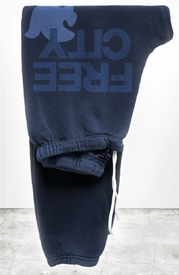 FREE CITY UNISEX LARGE SWEATPANT - MOONSHROOMS BLUE