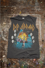 Load image into Gallery viewer, MADEWORN DEF LEPPARD ROCK BRIGADE CUT OFF SLEEVES T SHIRT