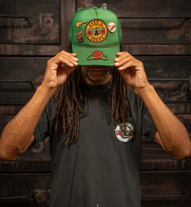 MADEWORN GUNS N' ROSES GREEN TRUCKER