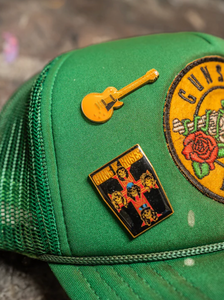MADEWORN GUNS N' ROSES GREEN TRUCKER
