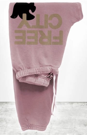 FREE CITY UNISEX LARGE SWEATPANT - BALLERINA GOLDEN