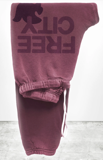 FREE CITY UNISEX LARGE SWEATPANT - ROSES