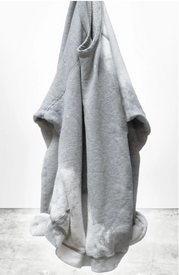 FREE CITY Lucky Rabbits Sweatshirt in HEATHER BLEACHOUT