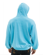 Load image into Gallery viewer, AVIATOR NATION WAVE STRIPE 4 PULLOVER HOODIE RELAXED - AQUAMARINE // AQUA