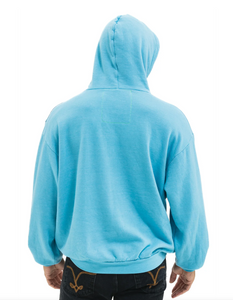AVIATOR NATION WAVE STRIPE 4 PULLOVER HOODIE RELAXED - AQUAMARINE // AQUA