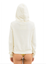 Load image into Gallery viewer, Aviator Nation 5 STRIPE UNISEX HOODIE - VINTAGE WHITE/WHITE NEON