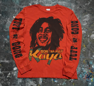 MADEWORN BOB MARLEY KAYA LONG SLEEVE IN CHERRY