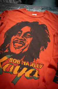 MADEWORN BOB MARLEY KAYA LONG SLEEVE IN CHERRY