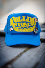 Load image into Gallery viewer, MADEWORN ROLLING STONES &#39;72 TRUCKER HAT IN ROYAL