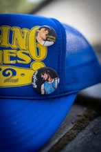 Load image into Gallery viewer, MADEWORN ROLLING STONES &#39;72 TRUCKER HAT IN ROYAL