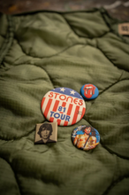 Load image into Gallery viewer, MADEWORN ROLLING STONES LINER JACKET IN WASHED ARMY