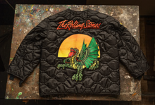 Load image into Gallery viewer, MADEWORN ROLLING STONES LINER JACKET IN BLACK