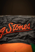 Load image into Gallery viewer, MADEWORN ROLLING STONES LINER JACKET IN BLACK