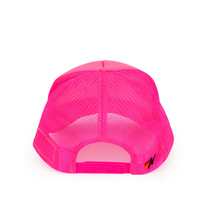 Load image into Gallery viewer, Aviator Nation SKI ASPEN Trucker Hat in NEON PINK