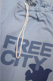 FREE CITY UNISEX LARGE SWEATPANT - BLUE ICE
