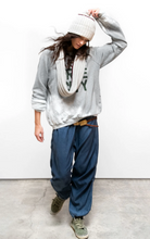 Load image into Gallery viewer, FREECITY HEATHERYUMM BLEACHOUT raglan - heather SURPLUS