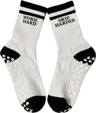 Load image into Gallery viewer, SINGER22 Exclusive Healing Heels Work Hard Grip Harder Socks